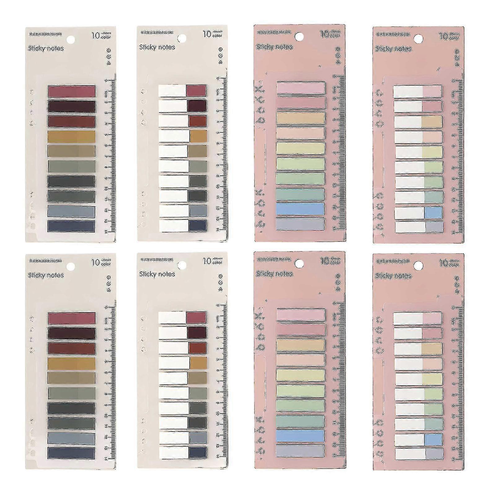 Colored Sticky Tabs, 1600pcs Index Tabs Writable Page Markers For Reading Notes And Student Teacher Supplies (mixed Colors)