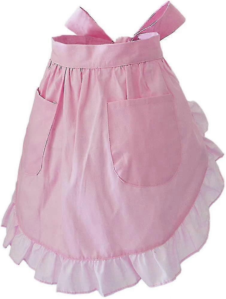 الخصر مئزر لطيف الرجعية خمر مئزر الطبخ المطبخ كشكش خادمة مئزر