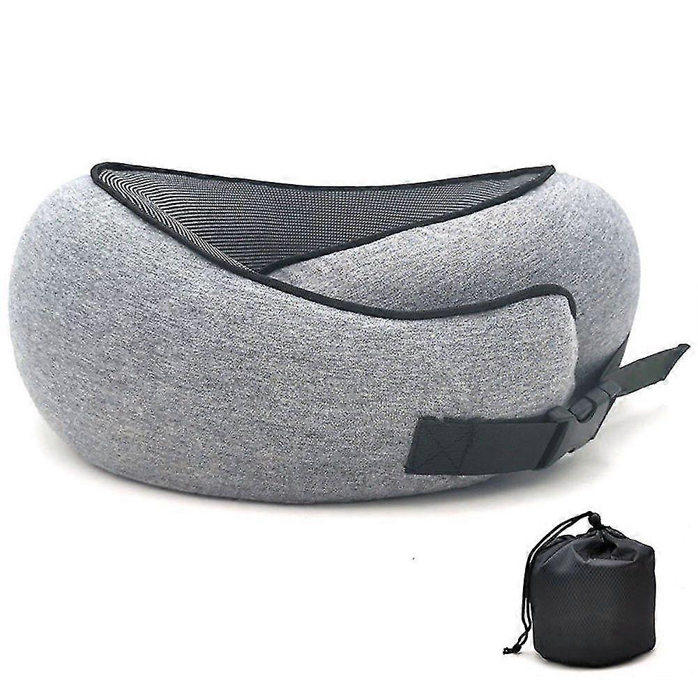Travel Pillow Travel Pillow Pure Memory Foam Neck Pillow, Breathable Cover