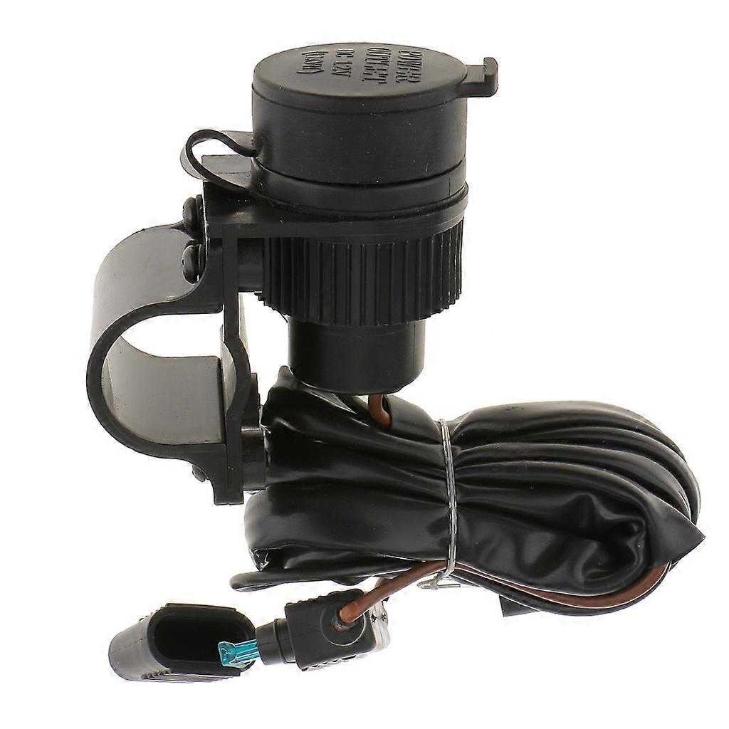 12V Car Motorcycle  Lighter Power Socket Plug Outlet with Bracket