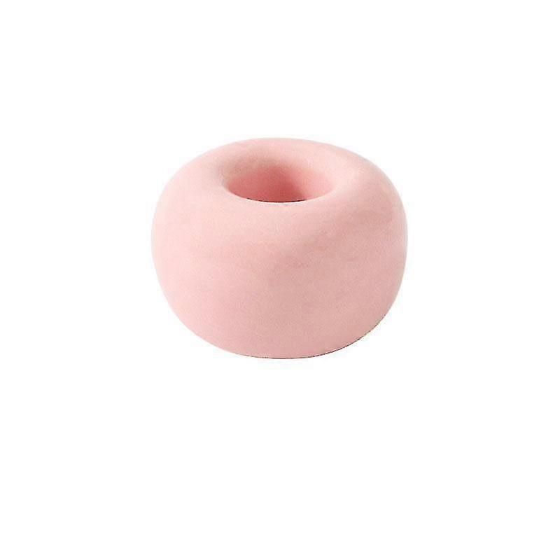 ピンクセラミックハンドマッド歯ブラシホルダーは、カウントトラベル歯ブラシホルダー用