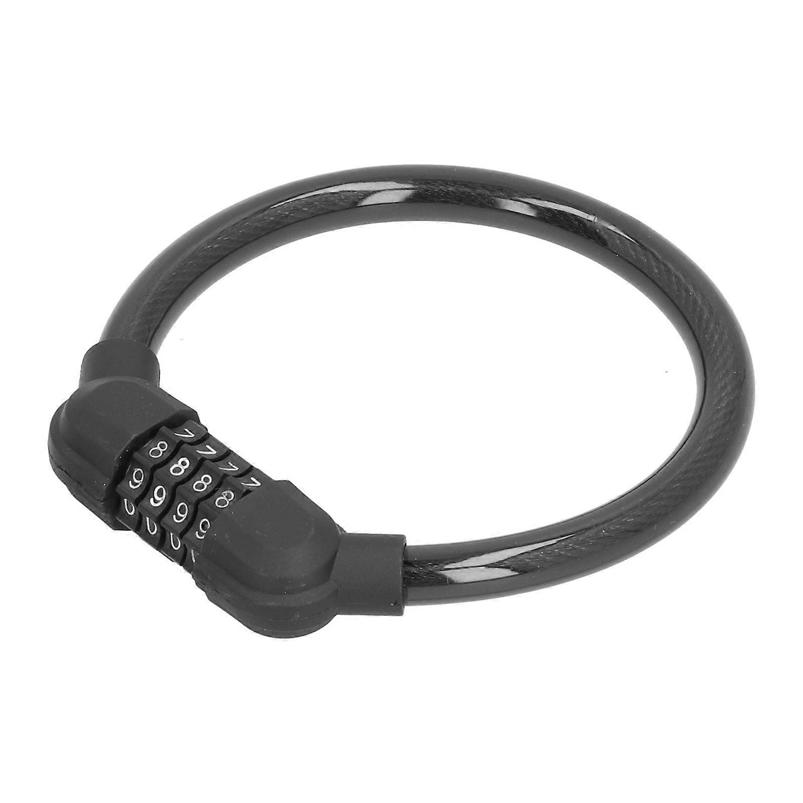 High Security 4-Digit Number Bicycle Cable Lock for Cycling Outdoors
