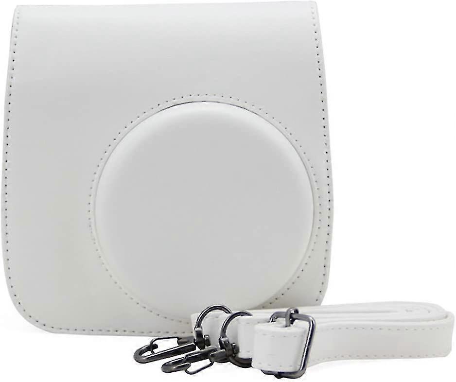 Eleopt Protective Case For Fuji Instax Mini 8 8+ Camera - Synthetic Pu Bag Instax Camera Cover With Removable