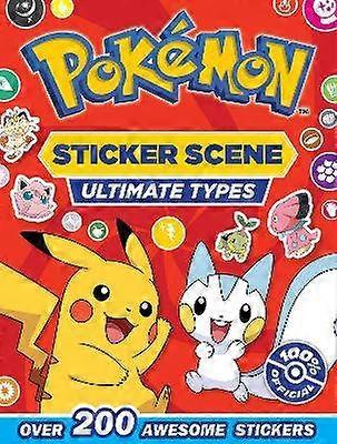 SCÈNE D'AUTOCOLLANTS POKÉMON ULTIMATE TYPES