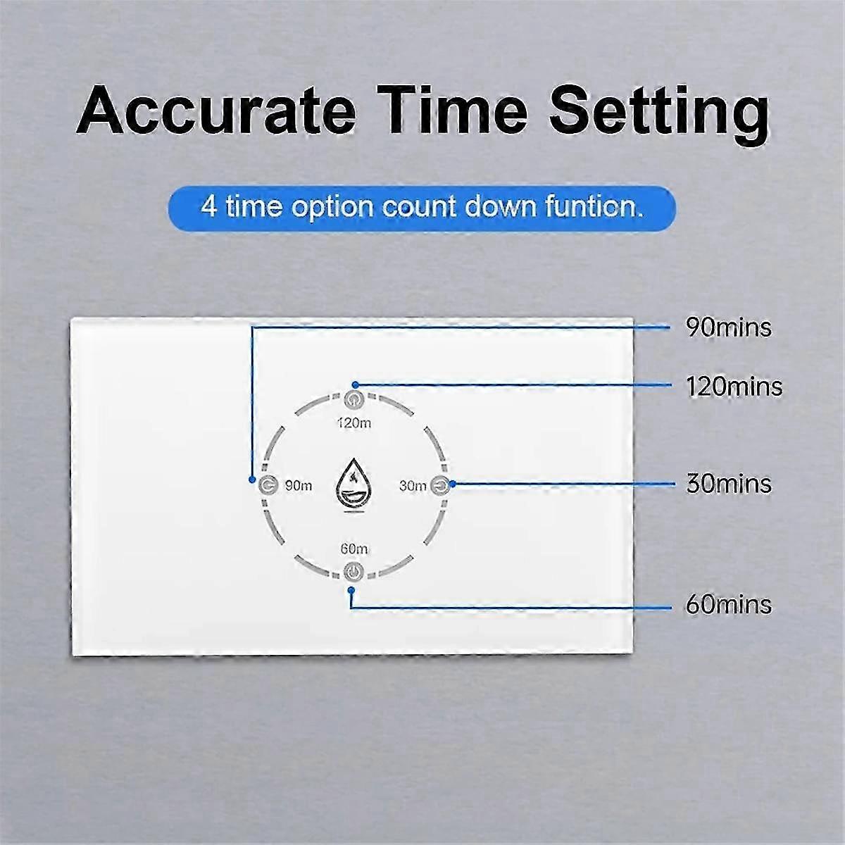 Tuya Smart Life Wifi Boiler Switch 20a With Energy Monitoring 4400w Smart Water Heater Switch Us Standard For Alexa Home