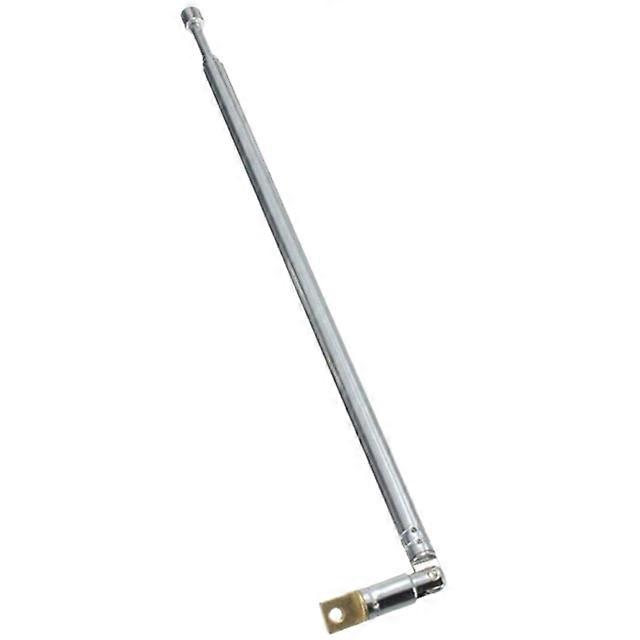 Replacement 60cm FM Antenna Radio Portable 6 Sections TV Antenna Telescopic Rotatable Antenna Aerial for Radio TV