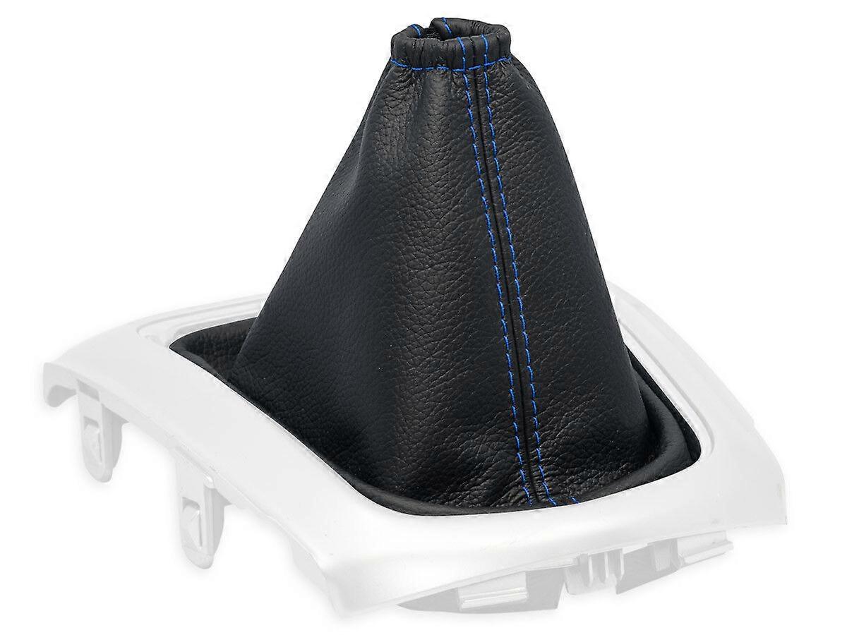 SWITCH CUFF FOR NISSAN QASHQAI II 2013-2017 LEATHER SHIFT BAG n. DARK BLUE