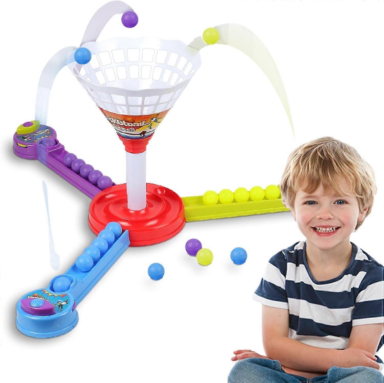 Indoor Tabletop Basketball Game - Interactive Arcade Toy for Kids (Ages 4+) - Great for Home, Office, and Stress Relief