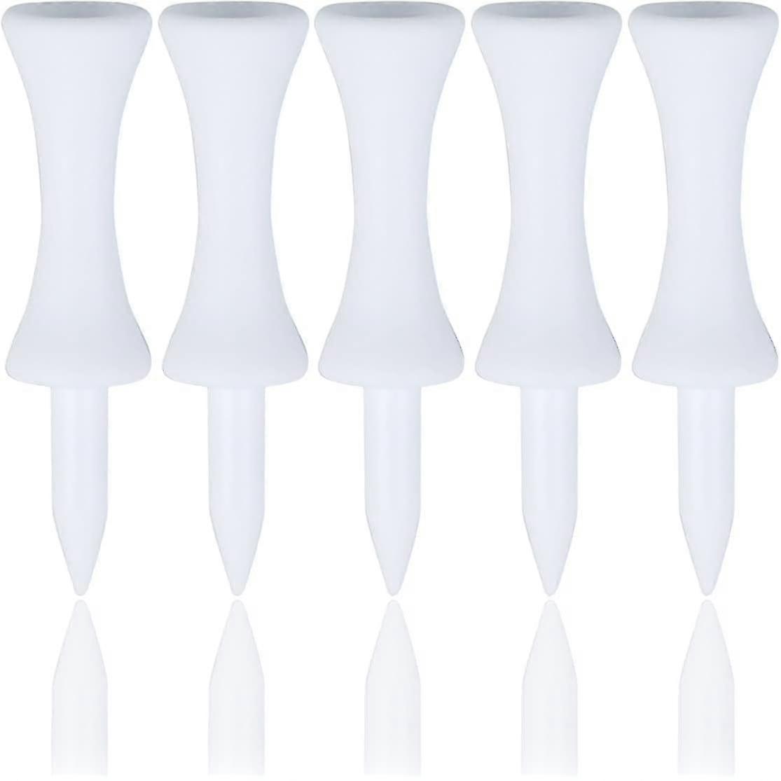 White Golf Tees Plastic 51mm (2 Inch, 100 Count)