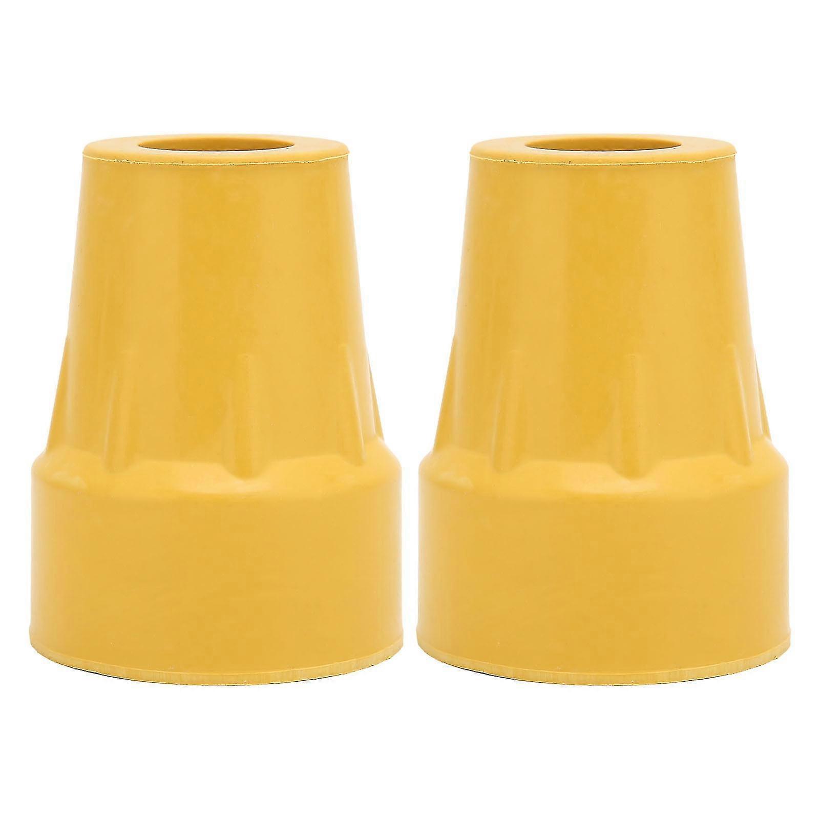 Crutch Tips - 2 Pcs Inner Diameter 19mm Anti Slip Shock Absorbing Heavy Duty Replacement for Crutch Walker Cane