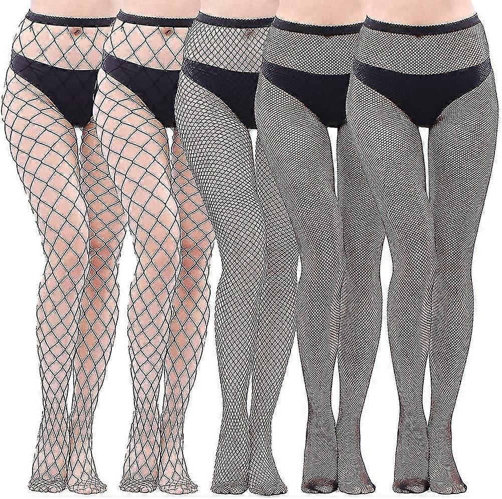 5 par Fishnets Tights Fishnet Strømper Fishnet Strømpebukse Kors netting strømper