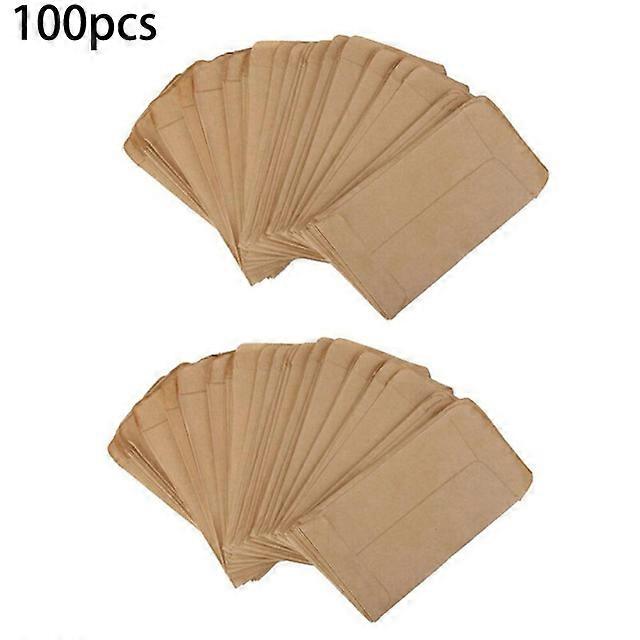 "100 Pack Plant Growing Kits Brown Kraft Paper Envelopes | Mini Coin Packets for Small Items | Personalize with Stamps and Stickers"