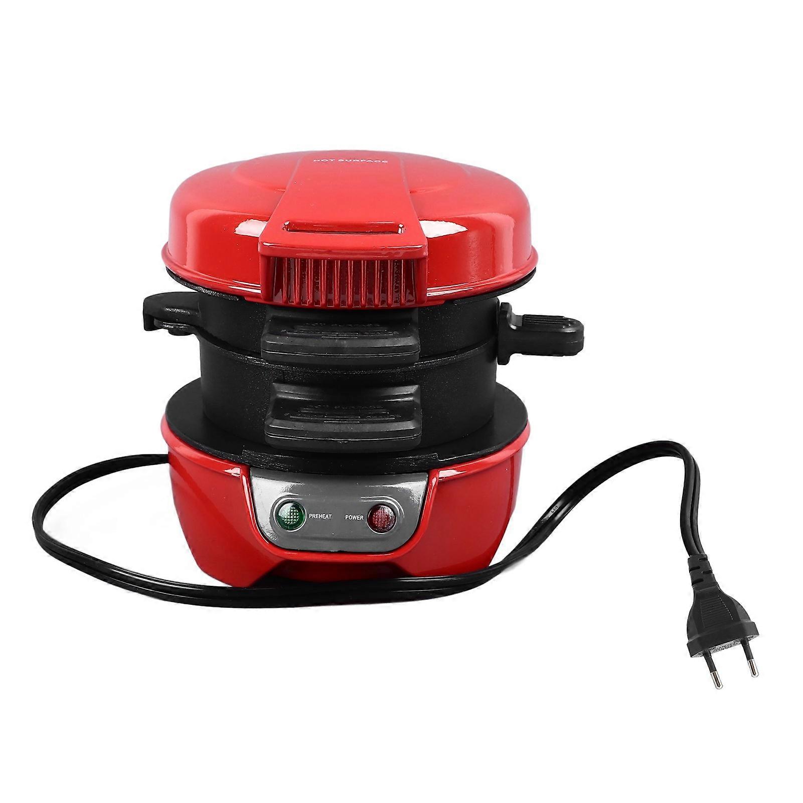 600W Breakfast Sandwich Maker with Egg Cooker Tool Aluminum Easy To Clean Non Stick Breakfast Maker for Cooking Breakfast EU Plug 220V