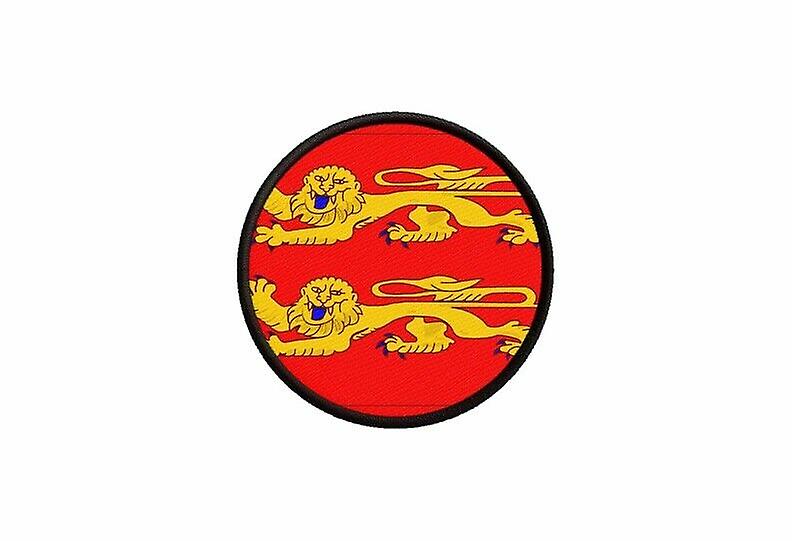 Patch ecusson Norman flag printed thermosticker round round round round