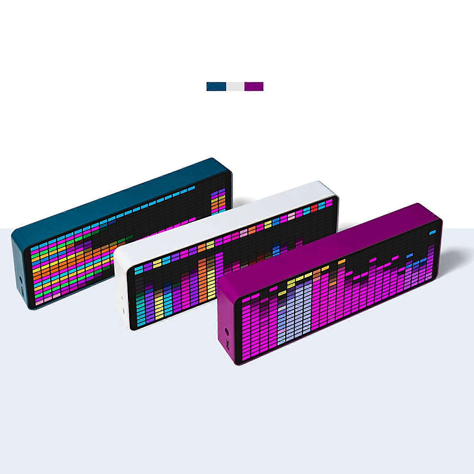 LED Music Spectrum Clock Display, RGB LEDs Music Spectrum Display pentru Studio