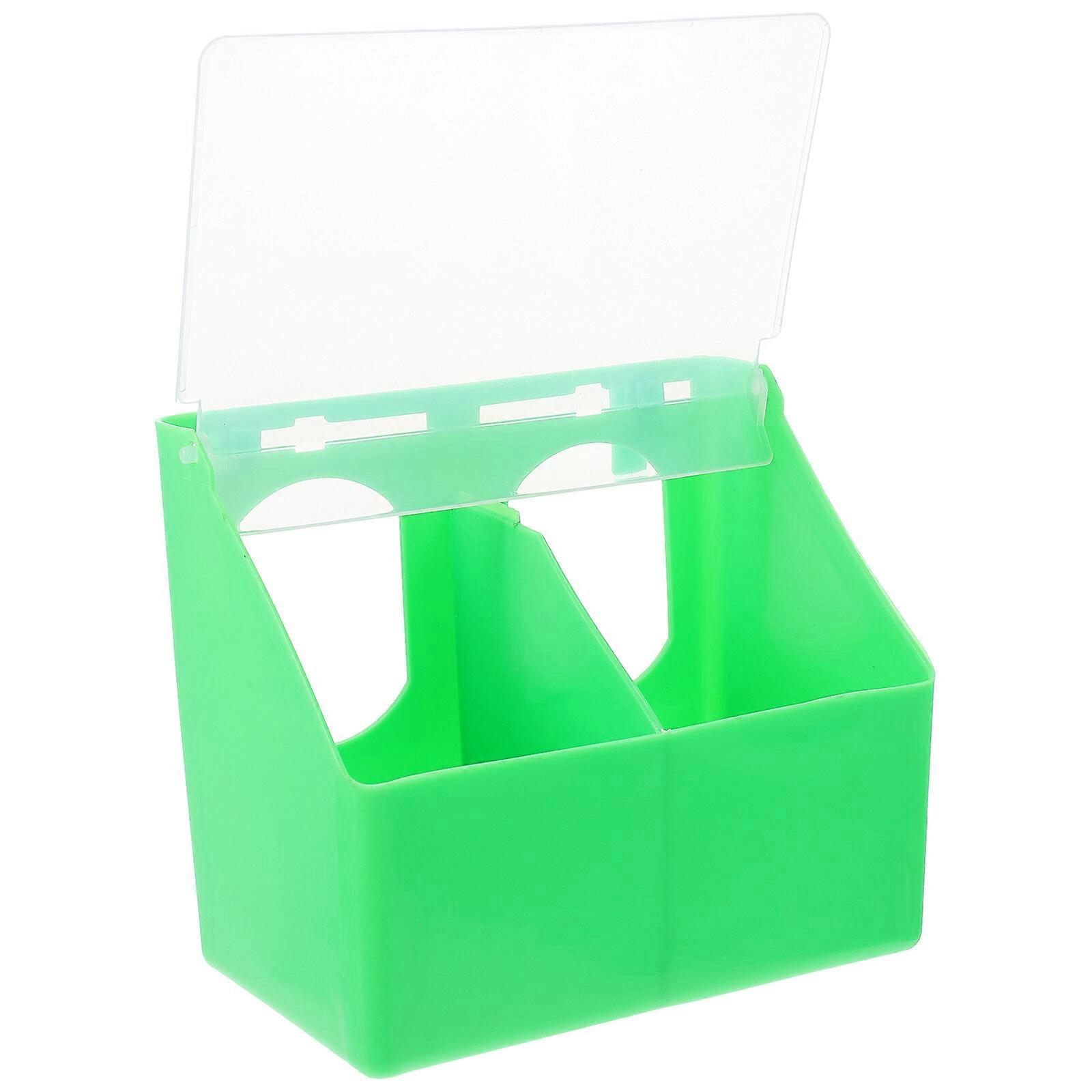 Plastic Quail Feeder Household Bird Feeder Multi-function Bird Cup Pigeon Accessory (Random Color)