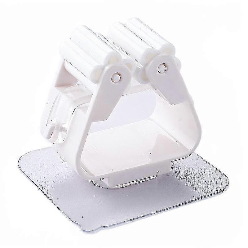 White Wall Mounted Mop Organize