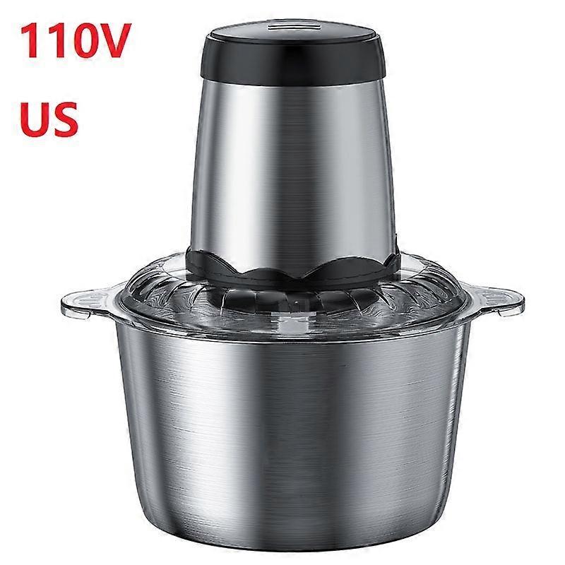 2L Capacity Stainless Steel 304 Electric Chopper Meat Grinder Mincer Food Processor Slicer Multi-Function High-Power Four-Knife