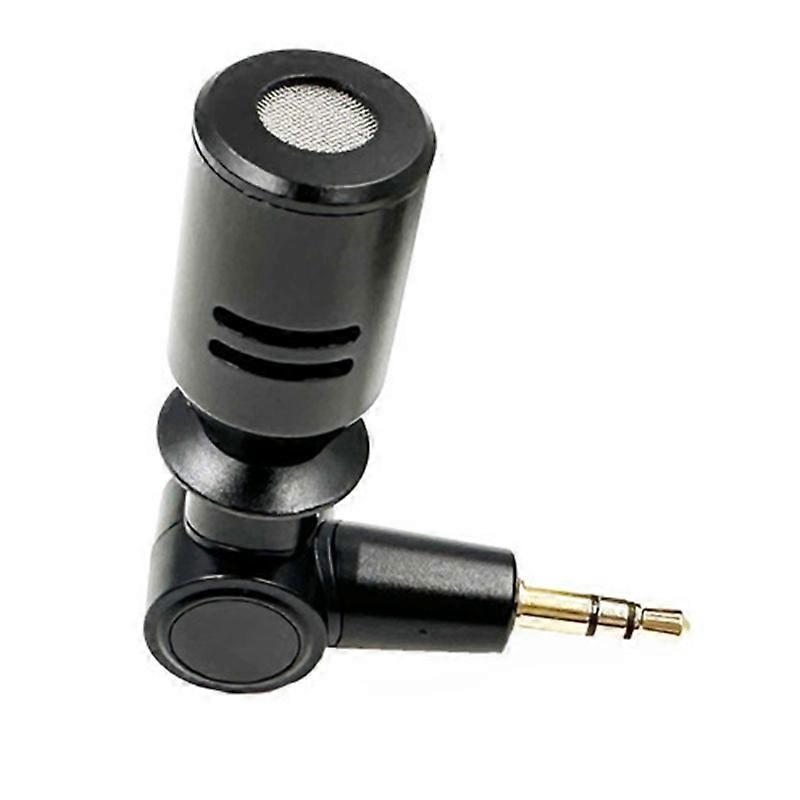 Mini Stereo Recording Microphone Mic With 3.5mm Vlogging Microphone For PC