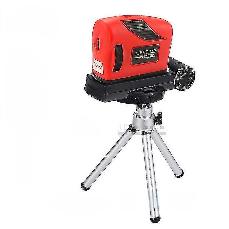 Red 4 In 1 Accurate Multipurpose Laser Level Lever Horizontal Vertical Light Beam Measure Tape 360 Degree Automatic Laser Level