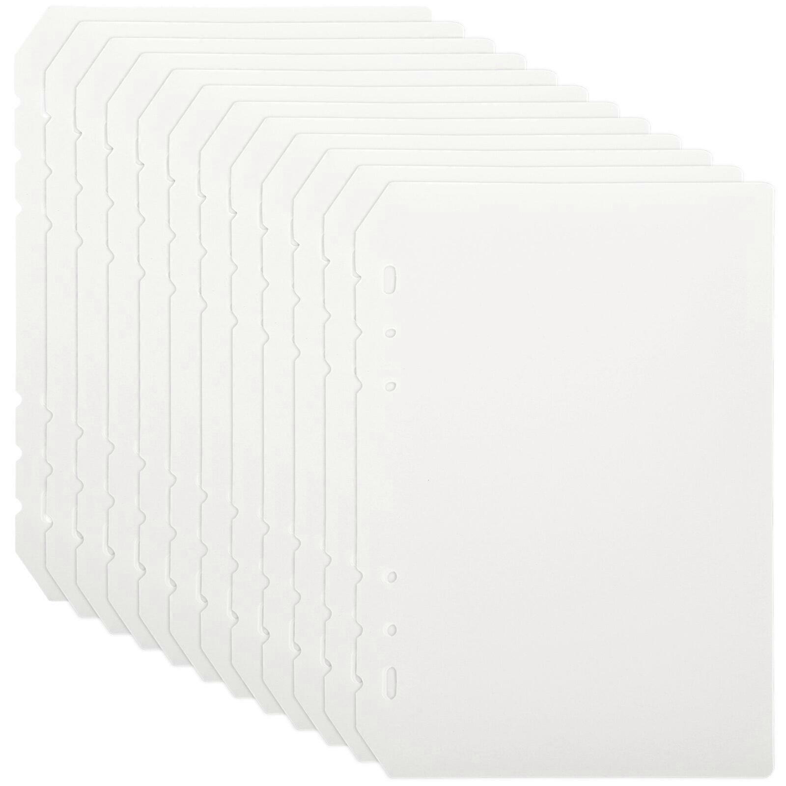12Pcs Binder Dividers 6-holes Loose-leaf Dividers Notebook Page Markers A5 Binder Dividers