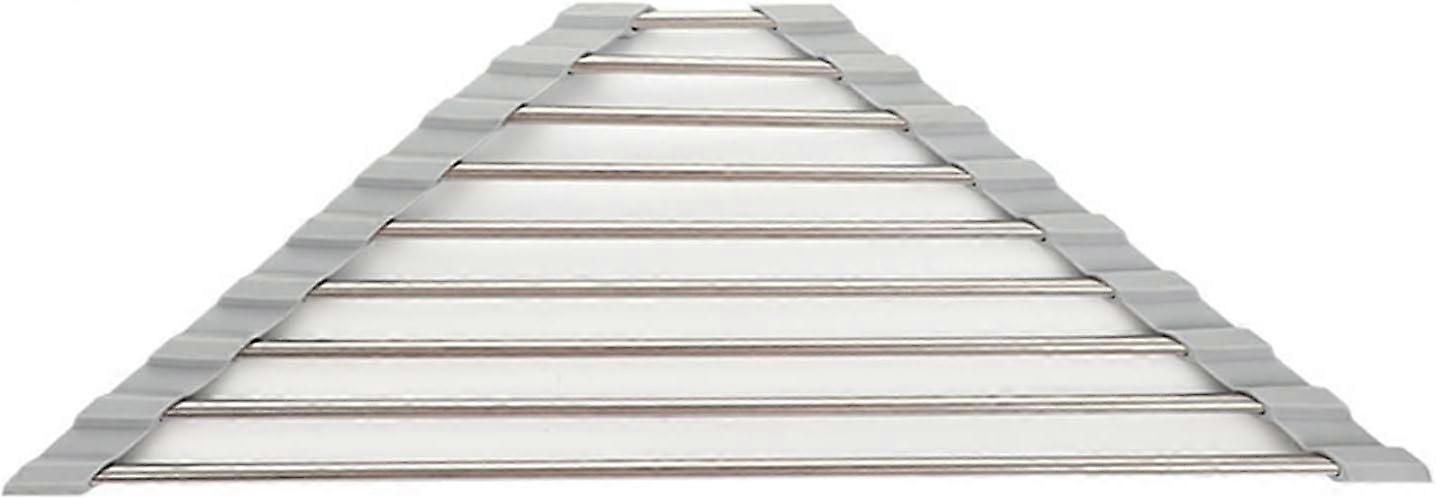 Strainers and Colanders Tableware Drying Rack Sponge Rack Collapsible Stainless Steel Tableware draining Rack Rack (Color : B)