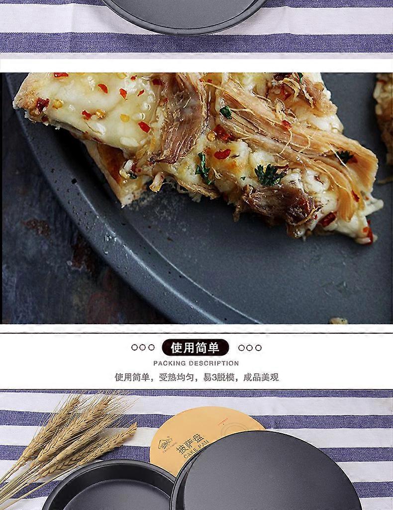 3pcs Baking Tray Non-Stick Baking Pan Metal Oven Tray Pizza Baking Tray Oven Tray (6in 8in 10in)