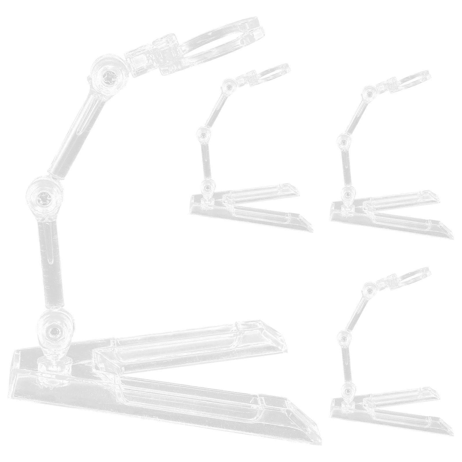 4pcs Desktop Figure Holder Plastic Figure Stand Displaying Display Stand for Figure