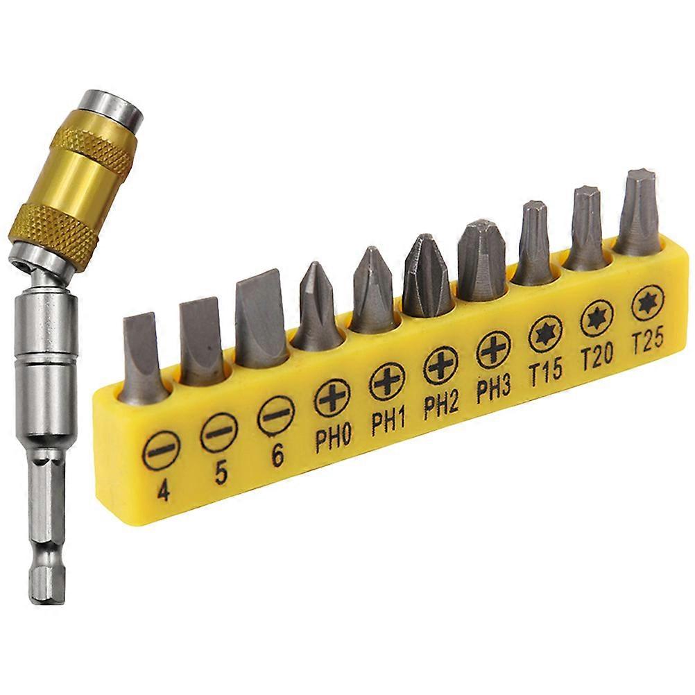 1 Set Flexible Drill Bit Extension Magnetic Bit Holder Assorted Drill Bit