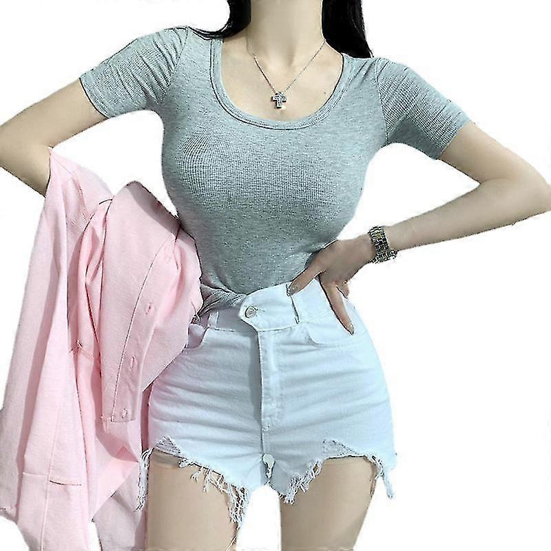 Sokak modası Şık Seksi Sıcak Şortlar Kızlar Vintage Yırtık Kot Şortlar Kadınlar Yüksek Bel Kot Şortlar Kadın Yaz Şık Günlük