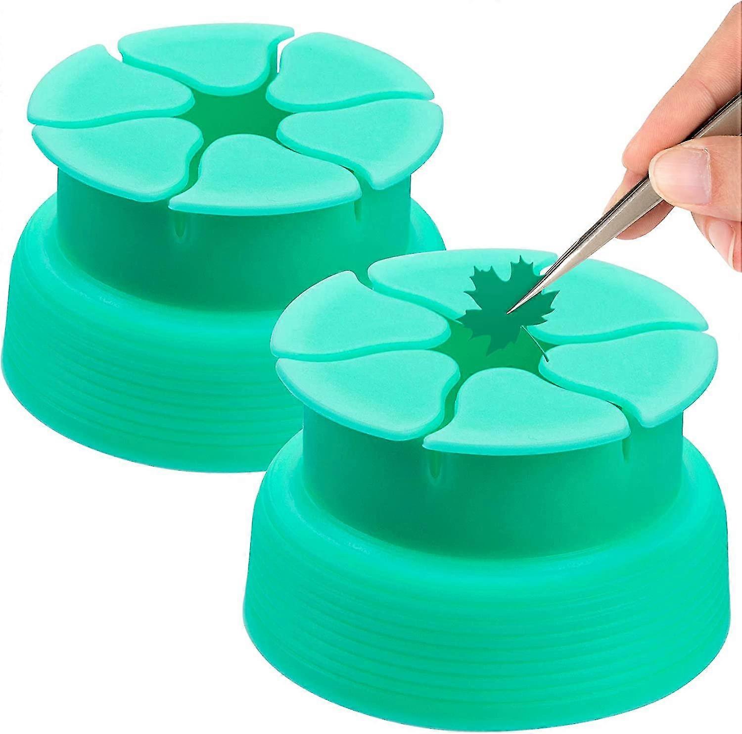 2PCSビニール除草スクラップコレクター用-熱転写ビニール用シリコン吸盤、HTVクラフト除草ツール、簡単な取り外し