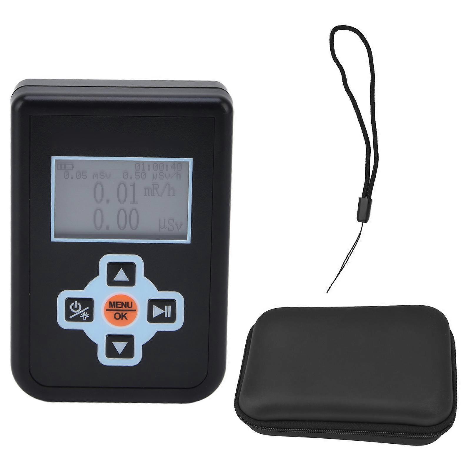 Nuclear Radiation Detector Survey Meter Digital X Rays Radiation Detection Device with 3 Warning Signs for Environment