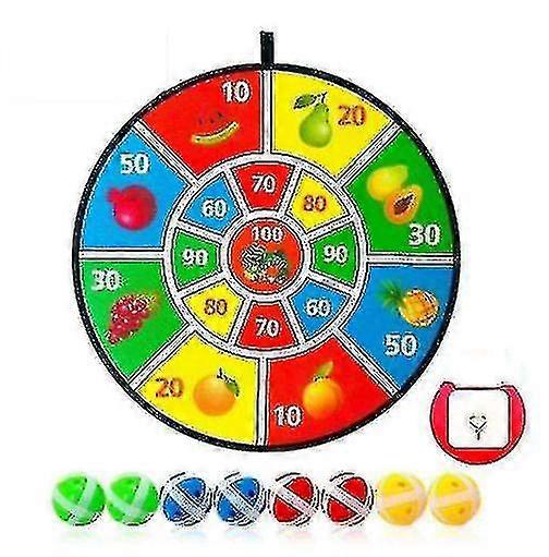 Dart Board Set Kids Dart Board With 8 Sticky Balls, Fun Party Play Game Toys