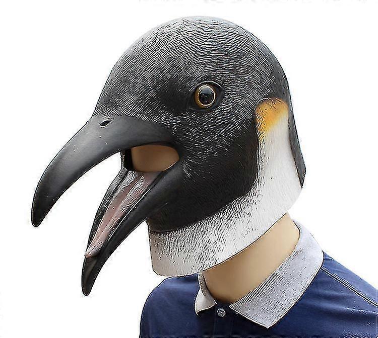 ハロウィンマスクカーニバルマスカレード動物ヘッドギアペンギンラテックスマスク