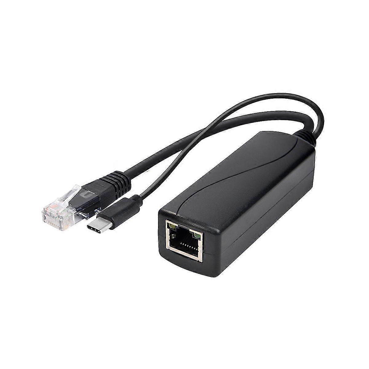 Gigabit Poe Splitter Type-c 5v2.4a Ieee802.3af Isolated 1000m Poe Splitter