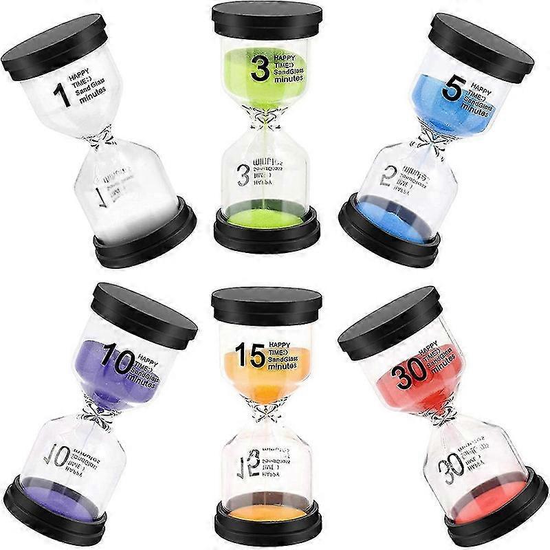Sand Timer, Hourglass Sand Colorful Minutes Sandglass Timer with Protective Cover for Classroom Hom