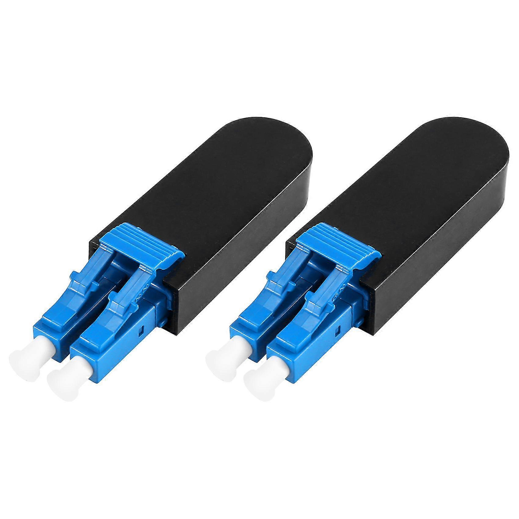 2-pack Single Mode Lc/ Fiber Optic Loopback Adapter Cable, Singlemode 9/125 Test Plug For Testing A