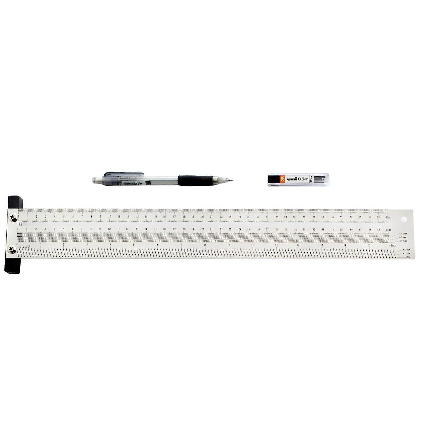  for T Square Ruler High-precision Woodworking for T Ruler Marking Ruler DIY Measuring Scribe Line Tool Stainless Steel M