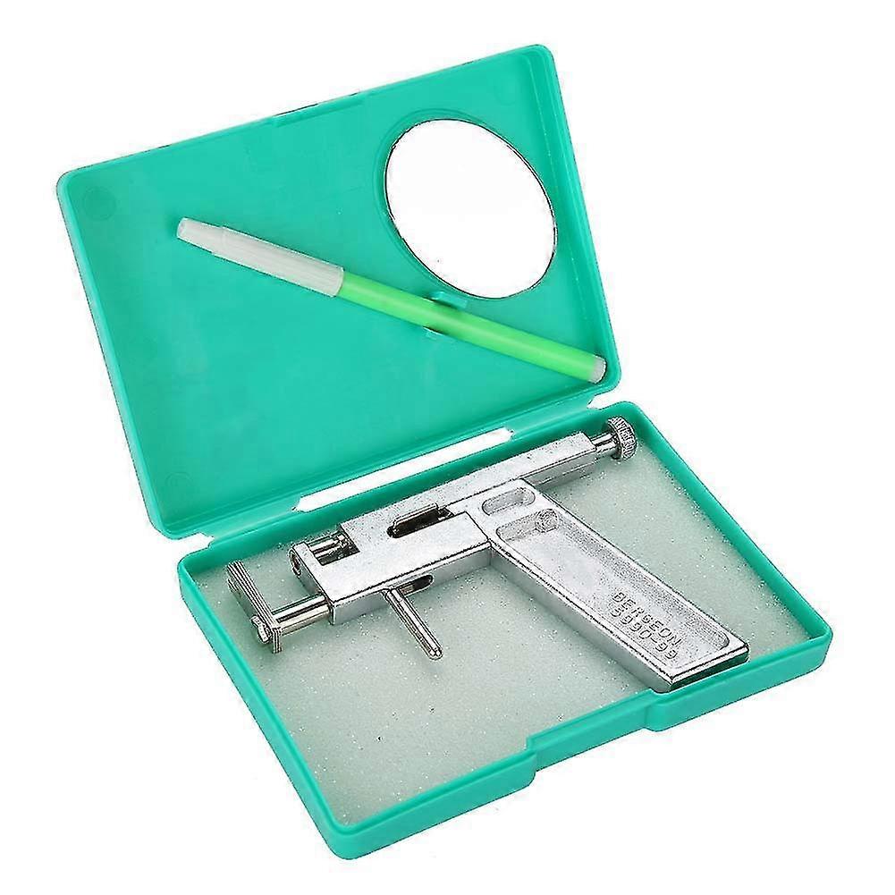 Stainless Steel Ear Piercing Gun with Marker Pen and Mirror