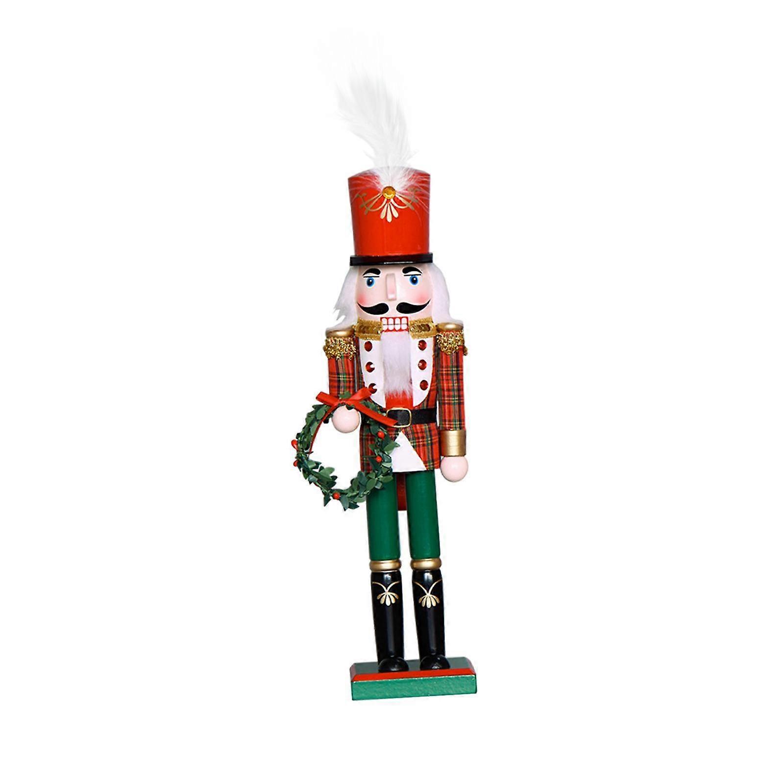 Christmas Nutcracker Ornament 14.96inch Tall for Tabletop Centerpiece Garden