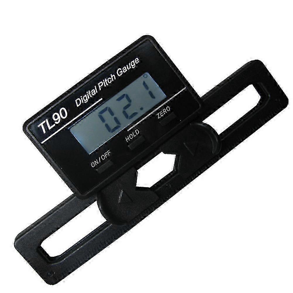 Digital Pitch Gauge Battery Powered Angle Measurement Detect LCD Backlight BlackP20211224575
