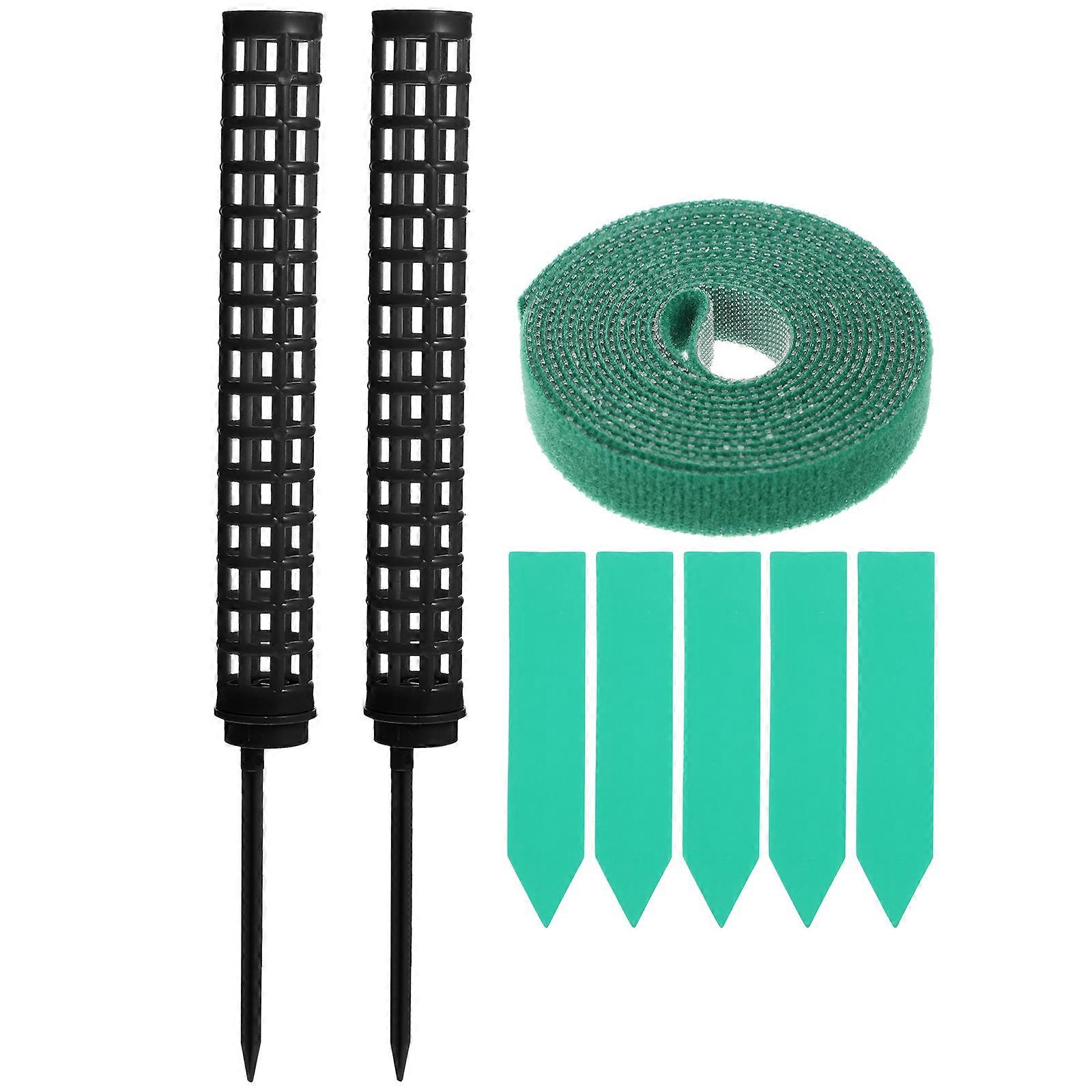 1 Set Moss Pole Moss Stakes Support Column Support Pole with Labels Tie