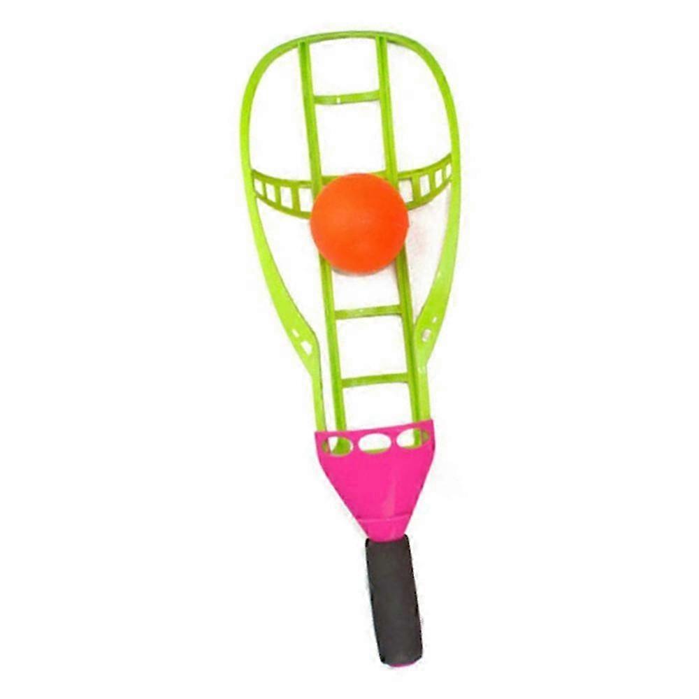 Children Launch Catch Ball Game Set Toss Ball Toy Launch Catch Ball Game 2 Rackets 2 Balls
