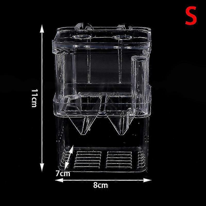 Double-deck Clear Fish Breeding Isolation Box Aquarium Fish Tank Hatching House