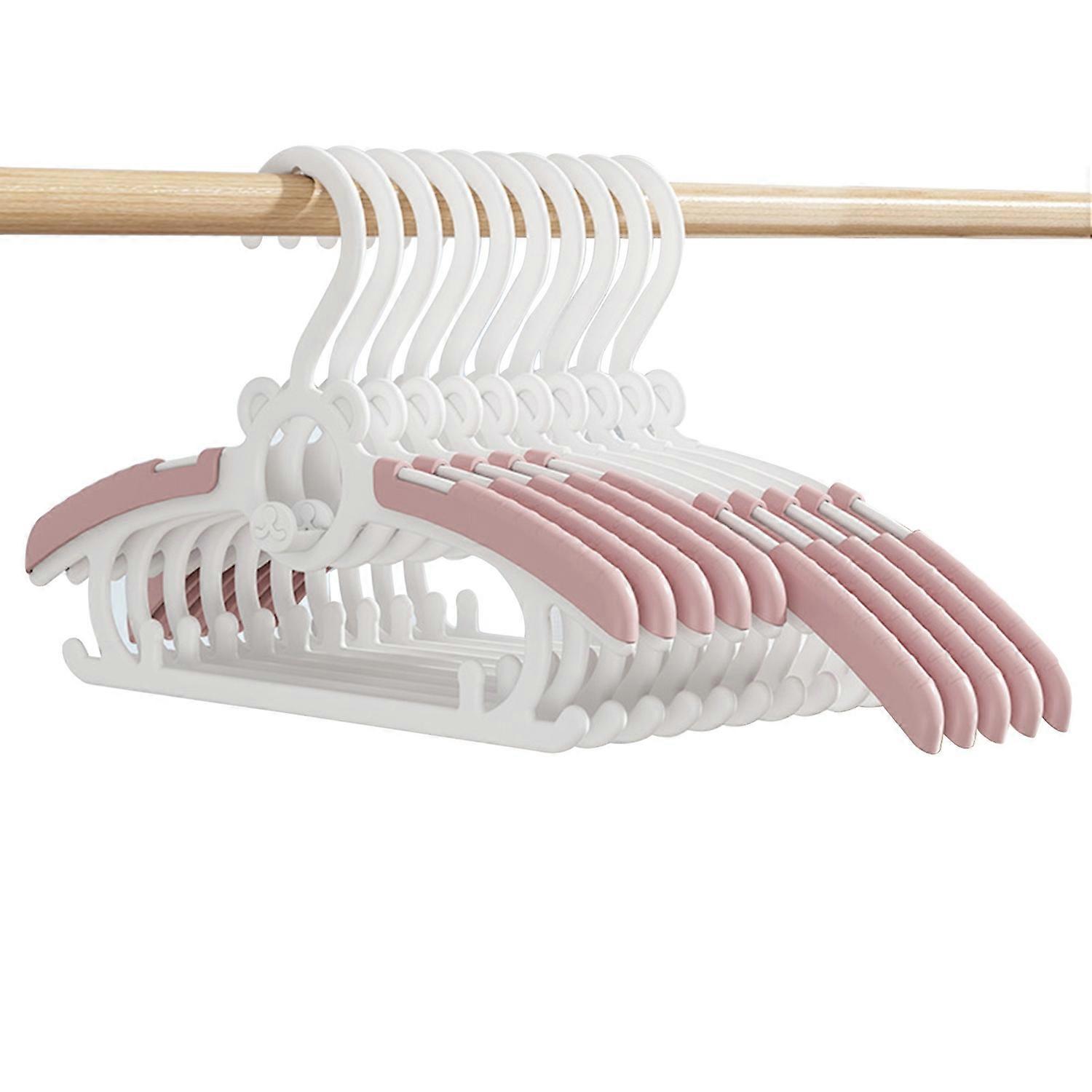 10 Pcs Children Clothes Hanger Ultra Thin Non-Slip Space-Saving Infant Pant Hanger for Newborn