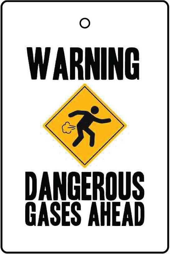 Warning - Dangerous Gases Ahead Car Air Freshener