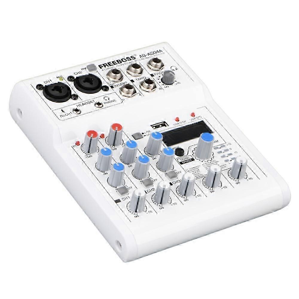 Carte son Mixeur Audio Carte Son Console Bureau Système Interface 4 Canaux 88DSP USB Bluetooth +48V