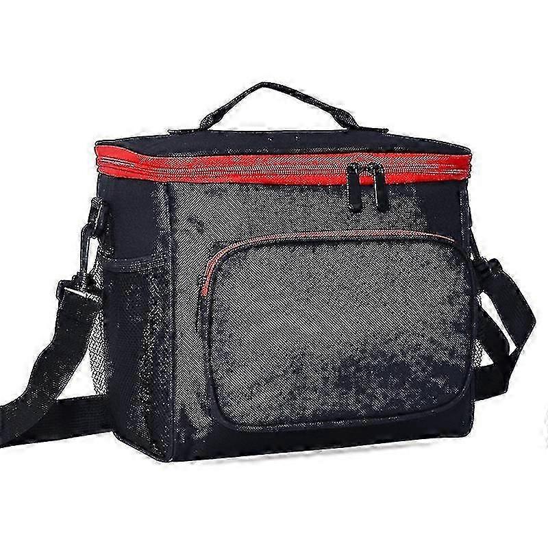 1pc Insulated Lunch Bag  Soft Durable Easy Clean Thermal Lunch Bag Leakproof For Kids & Adult Collapsible Cool Bag With Shoulder Strap (d-4d)