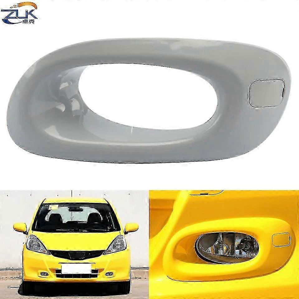 Front Bumper Fog Light Fog Lamp Cover For HONDA FIT JAZZ 2012 2013 2014 GE6 GE8 Foglight Foglamp Hood Garnish None Painted