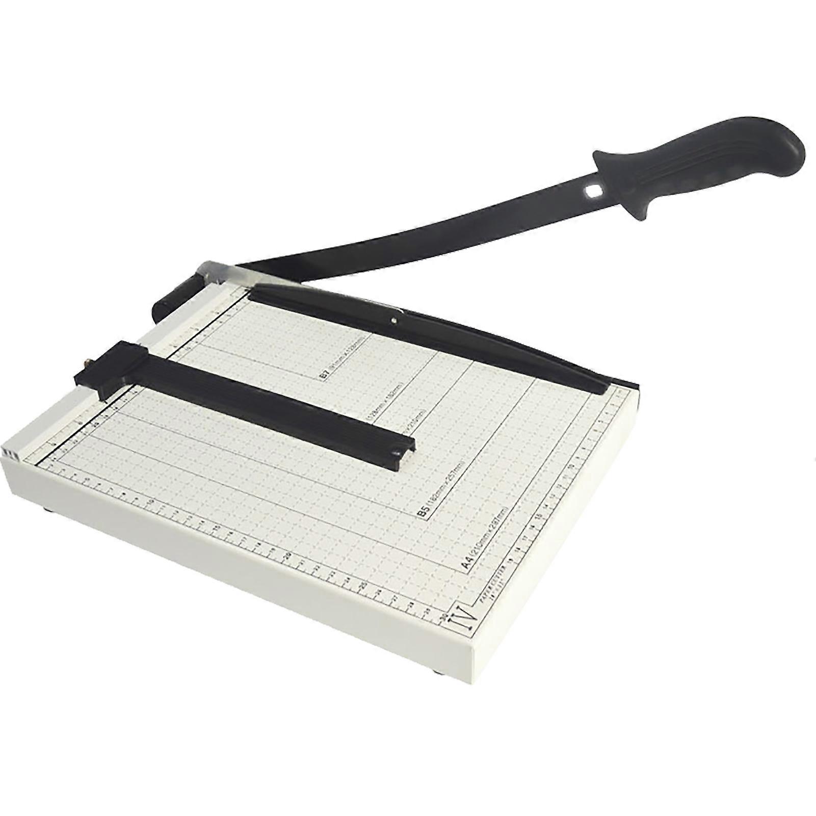 Manual Paper Cutter Heavy Duty Steel Base Stack Paper Trimmer Paper Slicer Cutting Board for Office Home School